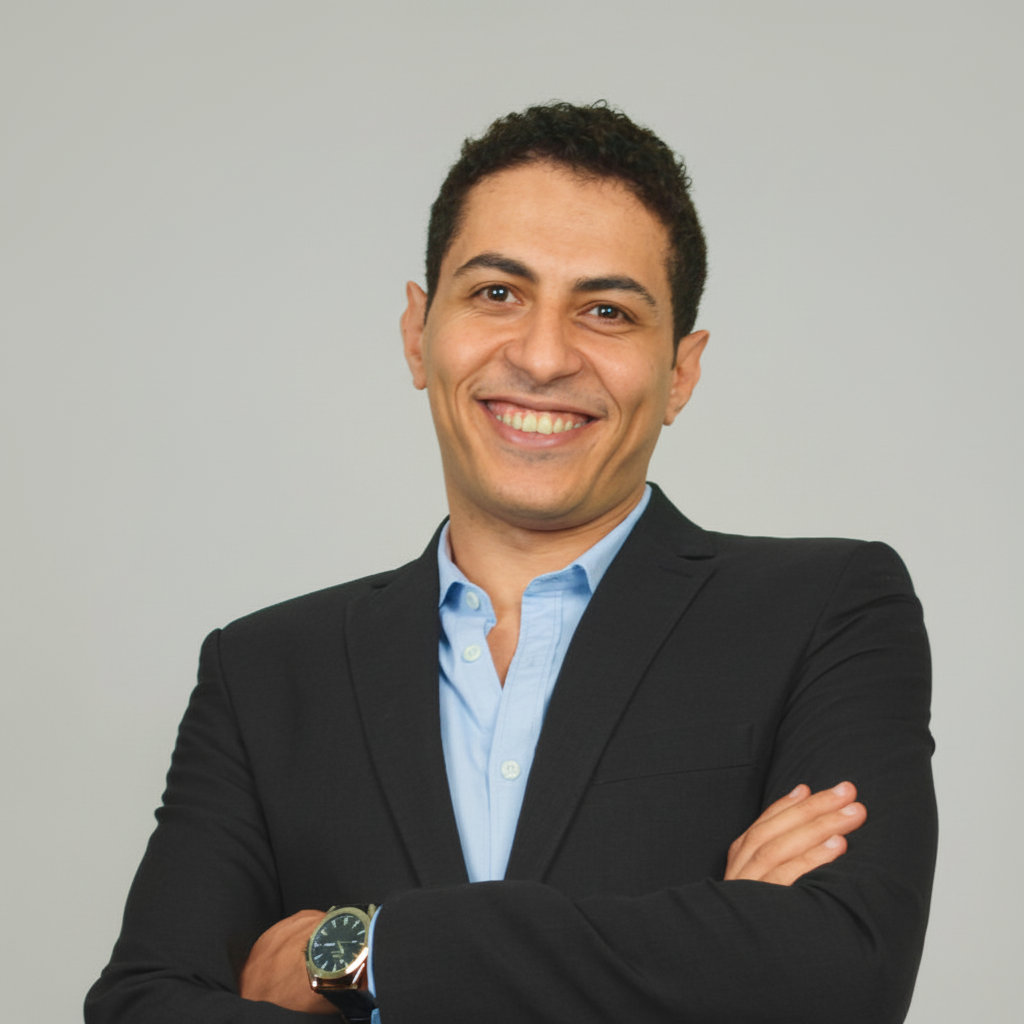 Portrait of Mohamed Sameer, senior product manager based in Cairo